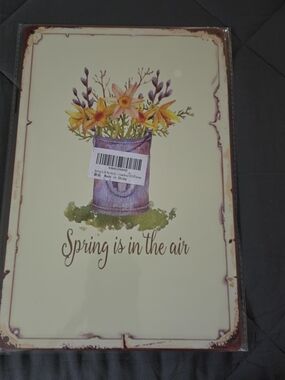 Spring Is in the Air Floral Wall Decor - Purple & Yellow